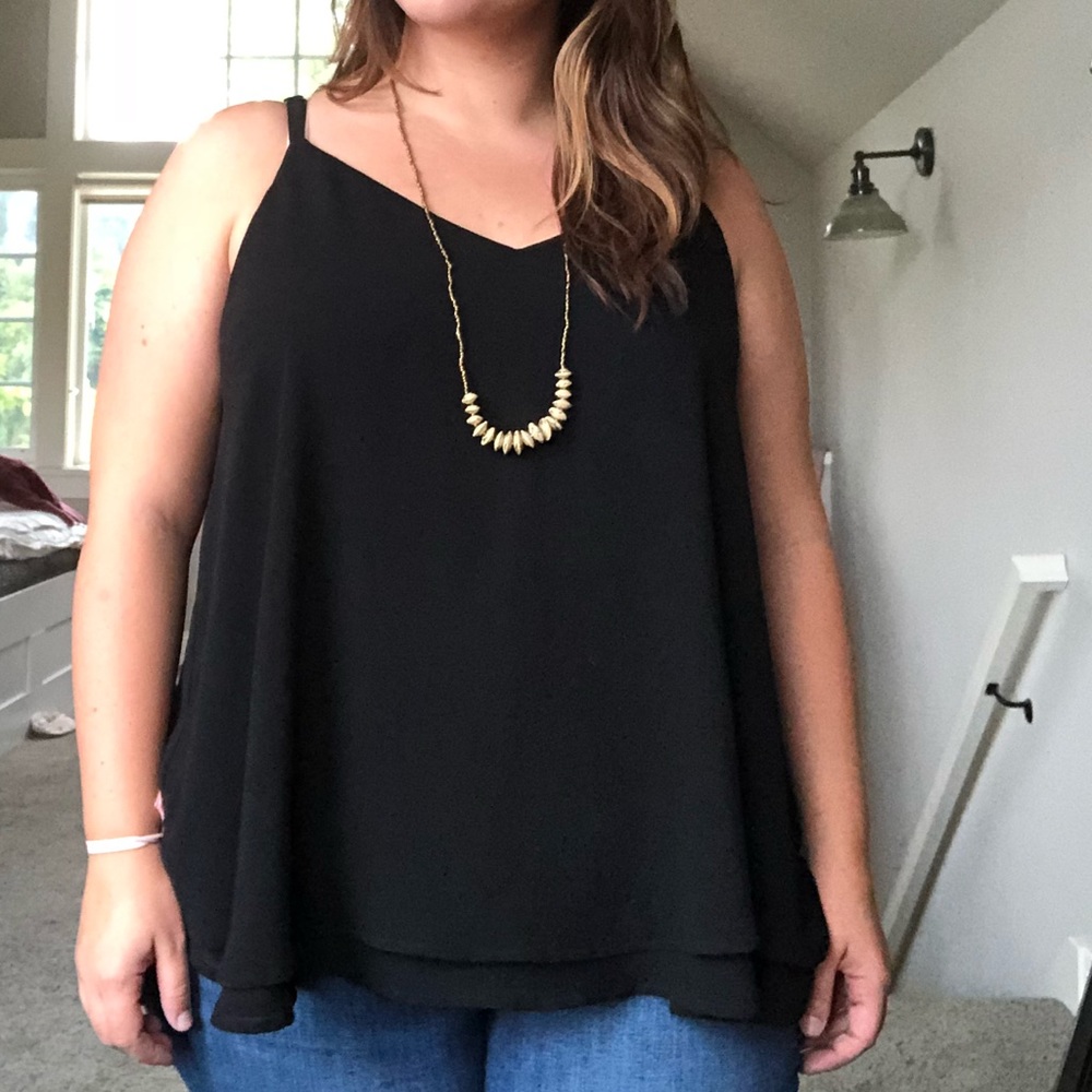 Black Chiffon Top